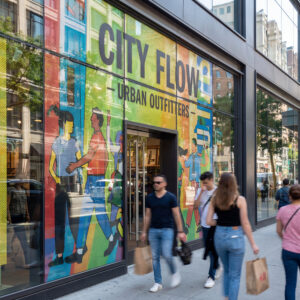 Brendiranje izloga one-way vision folijom u Pančevu