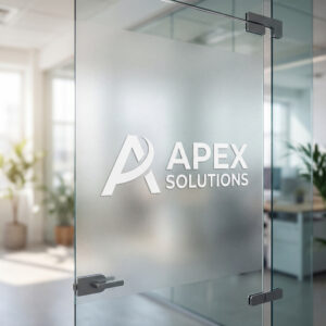 Peskirna folija sa direktnom UV štampom logotipa belom bojom