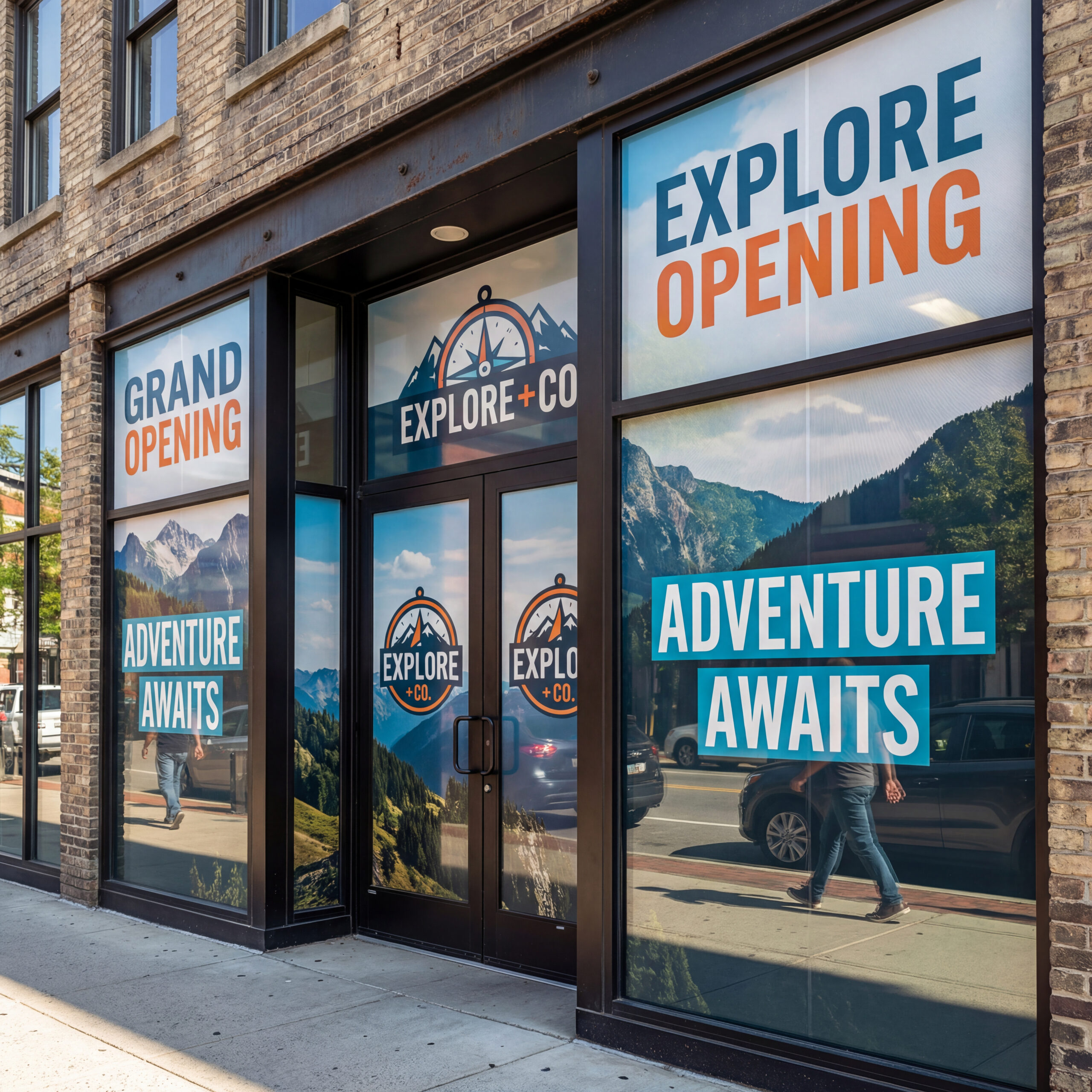 Kompletno brendiranje izloga PVC folijom visoke rezolucije