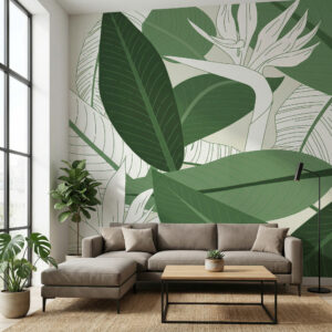 Mat tapete sa motivima prirode i tropske botanike