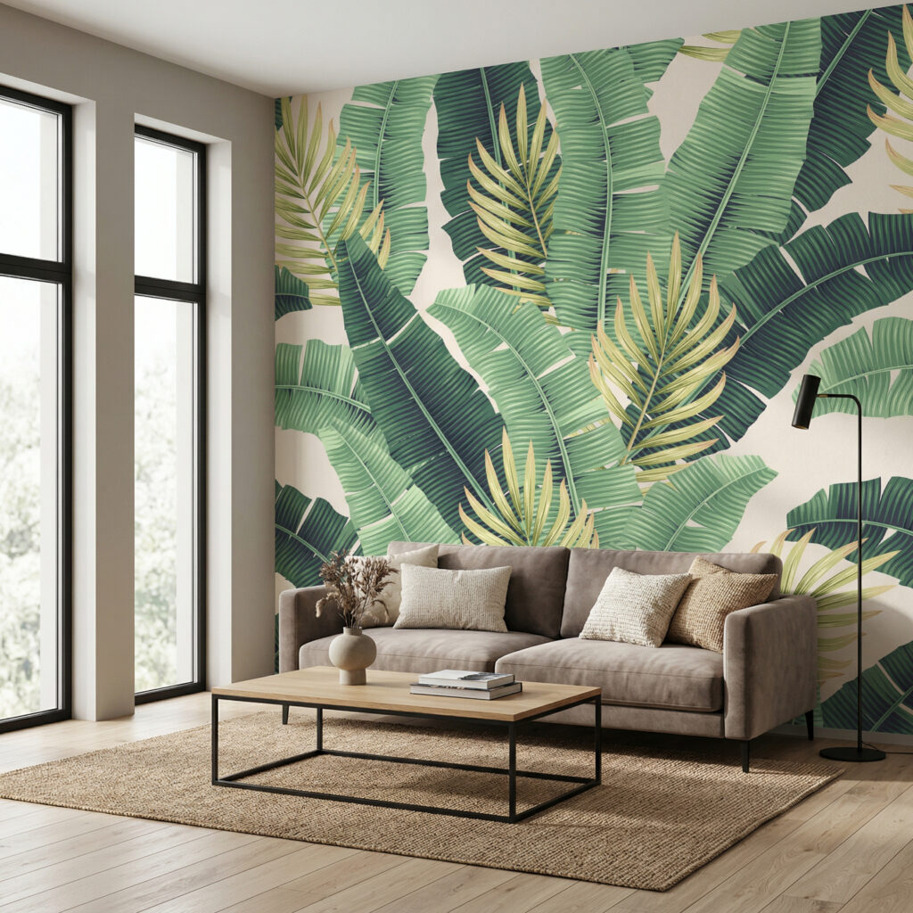 Mat tapete sa motivima prirode i tropske botanike