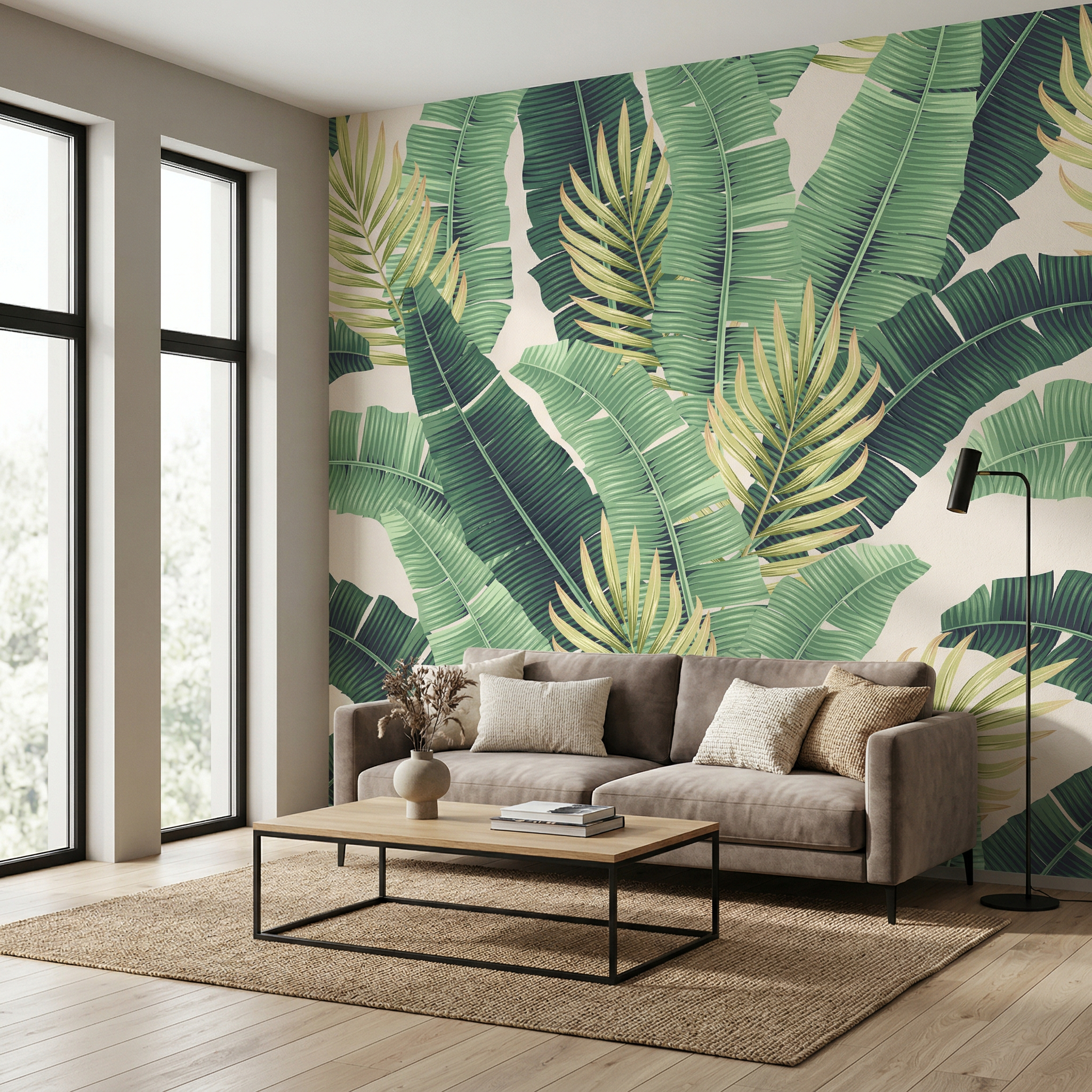 Mat tapete sa motivima prirode i tropske botanike